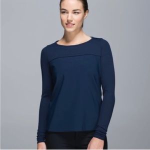 Lululemon Out Of This World Long Sleeve Inkwell Navy Size 12
